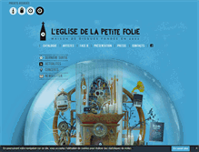 Tablet Screenshot of eglisedelapetitefolie.com